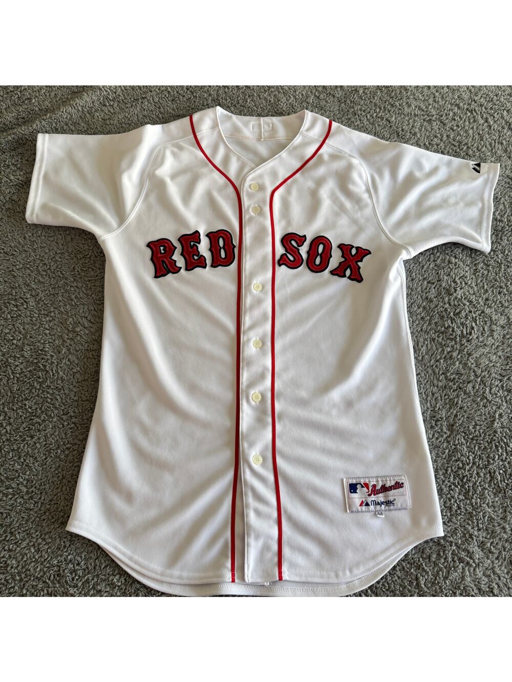 Vintage Authentic Majestic Johnny Damon MLB Boston Red Sox Jersey Men's L #18